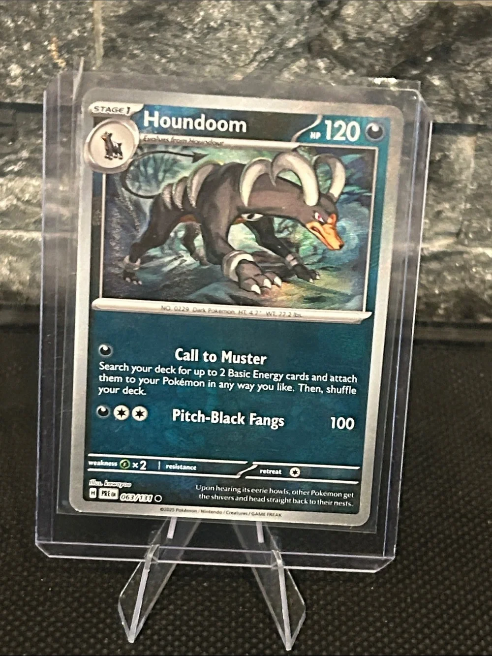 Pokemon | Toys | Pokemon Houndoom Pokeball Holo 6331 From Prismatic  Evolution Set Mnm | Poshmark